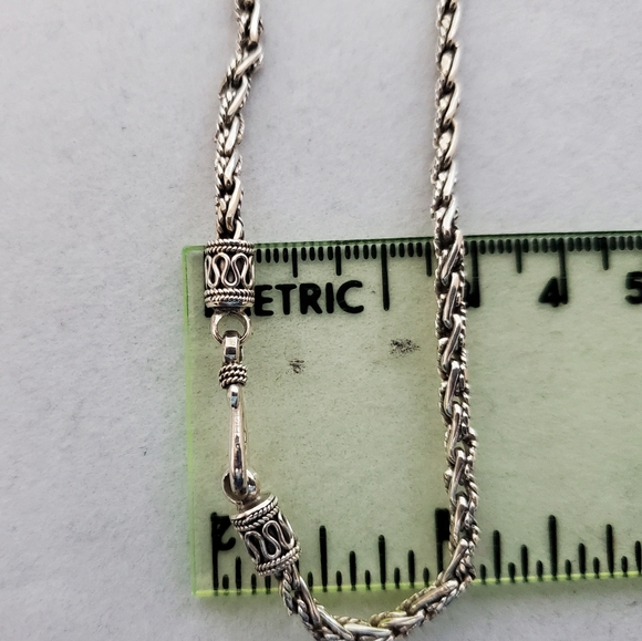 Sterling Silver Bracelet Bali-Style 8.5” - Picture 15 of 15